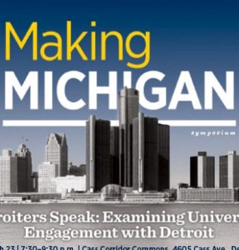 Detroiters Speak: Examining University Engagement with Detroit Promotional Poster