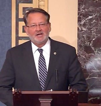 U.S. Sen. Gary Peters on the Bicentennial Video Screenshot