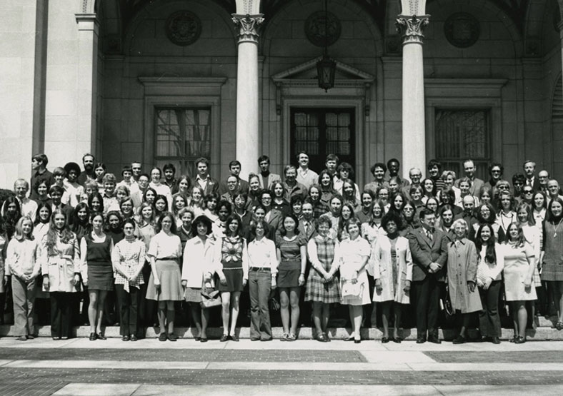 Library Science Class of 1972 on Campus