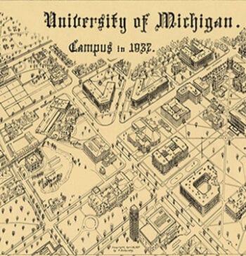 University of Michigan campus 1937