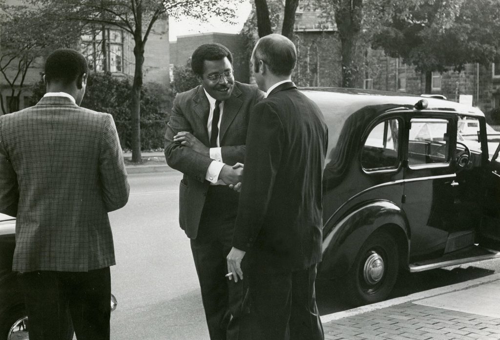 A photo of JEJ on campus in 1971.