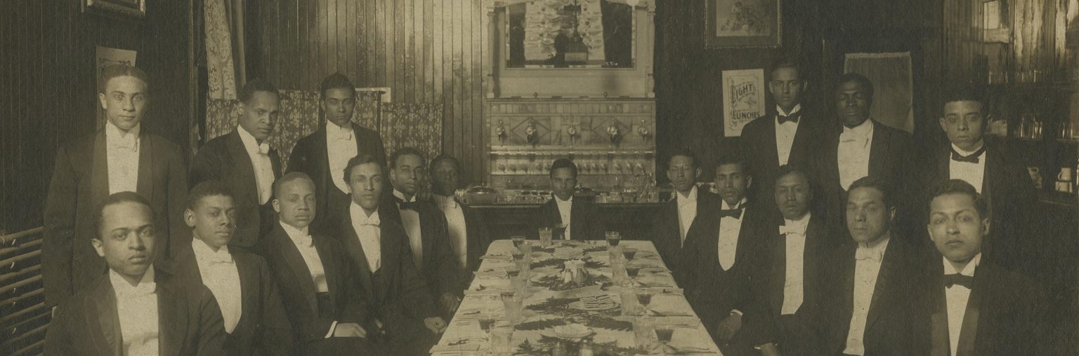 A photo of the Alpha Phi Alpha banquet in April 1910.